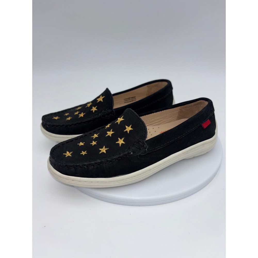 MARC JOSEPH New York Kids Suede Loafer Shoe‎ Black Star Leather 12 Toddler - Picture 3 of 8